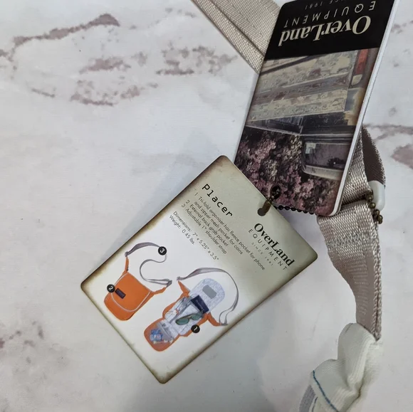 Overland Equipment Crossbody Shoulder Bag Travel Purse Organizer Cycling Placer - Picture 9 of 12